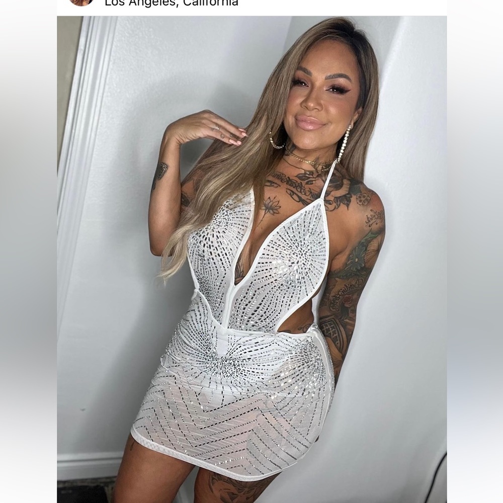 White sequence dress - Picture 3 of 3